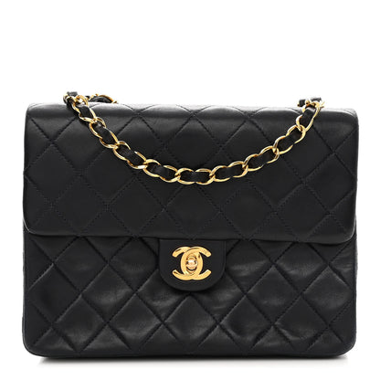 Chanel Lambskin Quilted Mini Square Flap Black 1 of 13