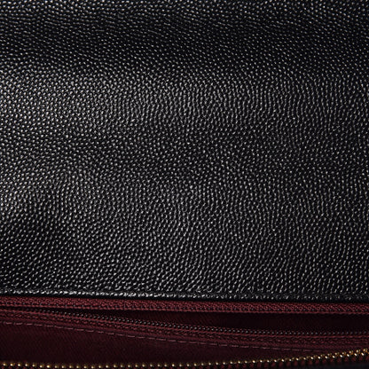 Chanel Caviar Chevron Quilted Medium Coco Handle Flap Black 10 of 12