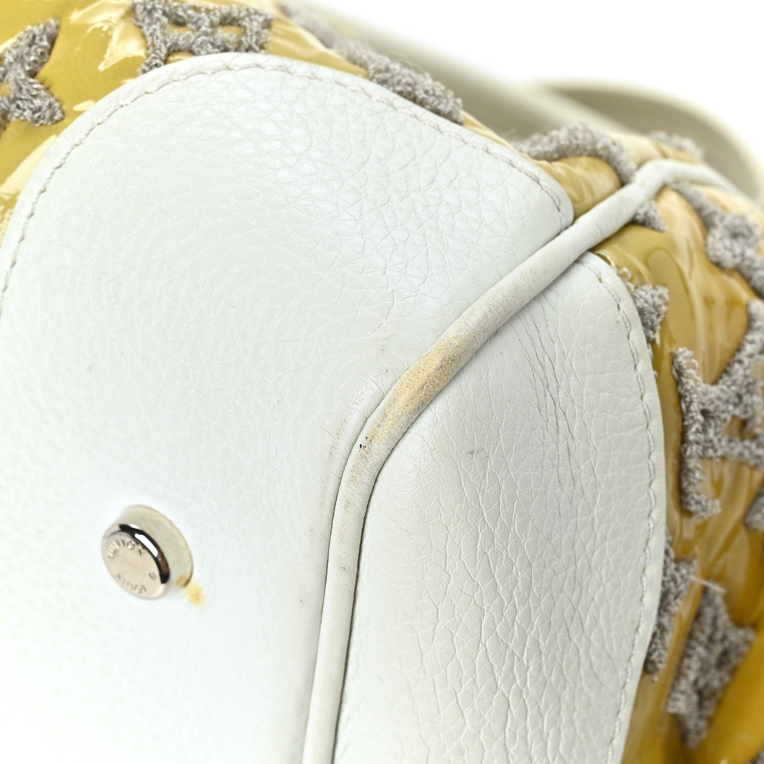 Louis Vuitton Monogram Bouclettes Speedy Round Perle 9 of 10
