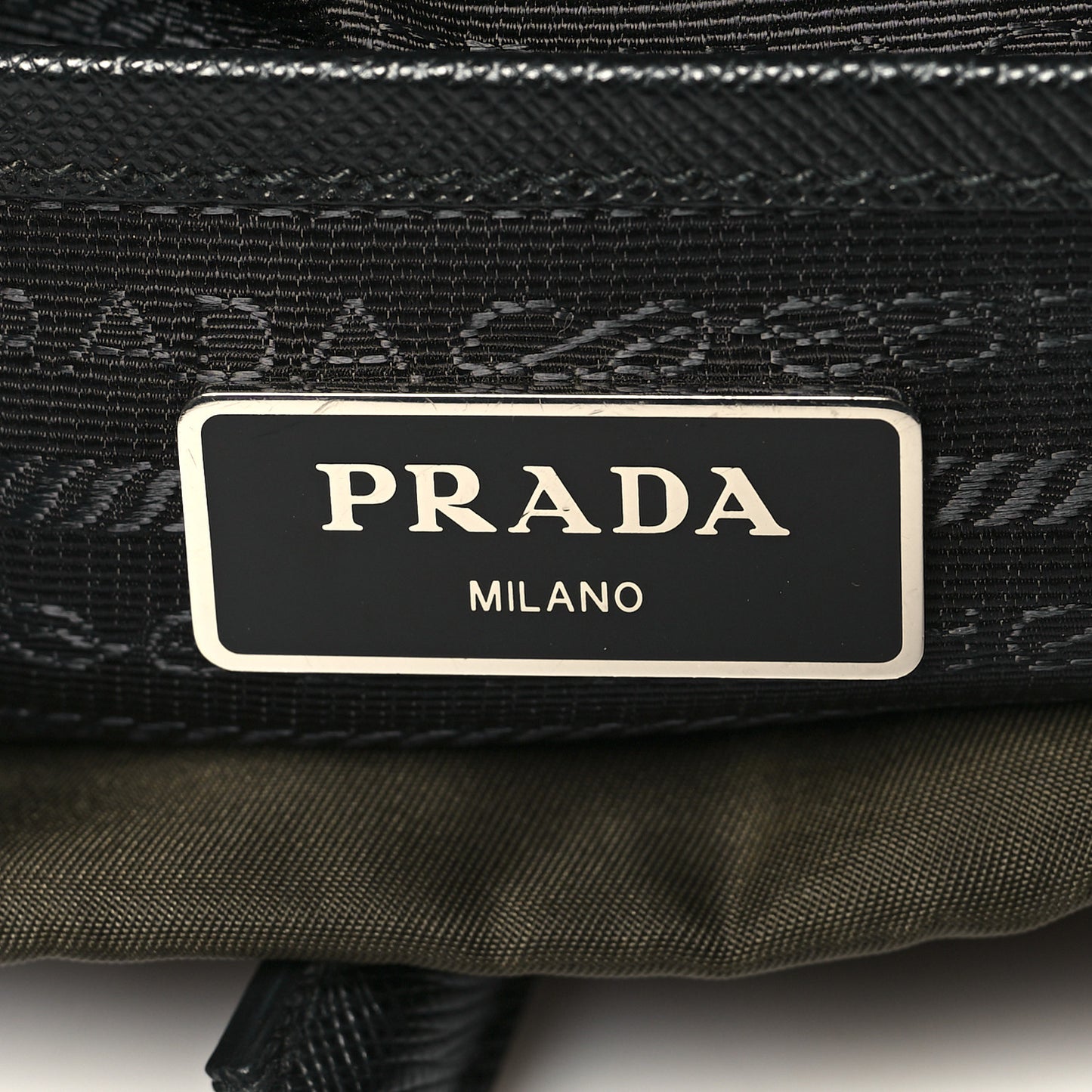 Nylon Vela Saffiano Backpack Mimetico