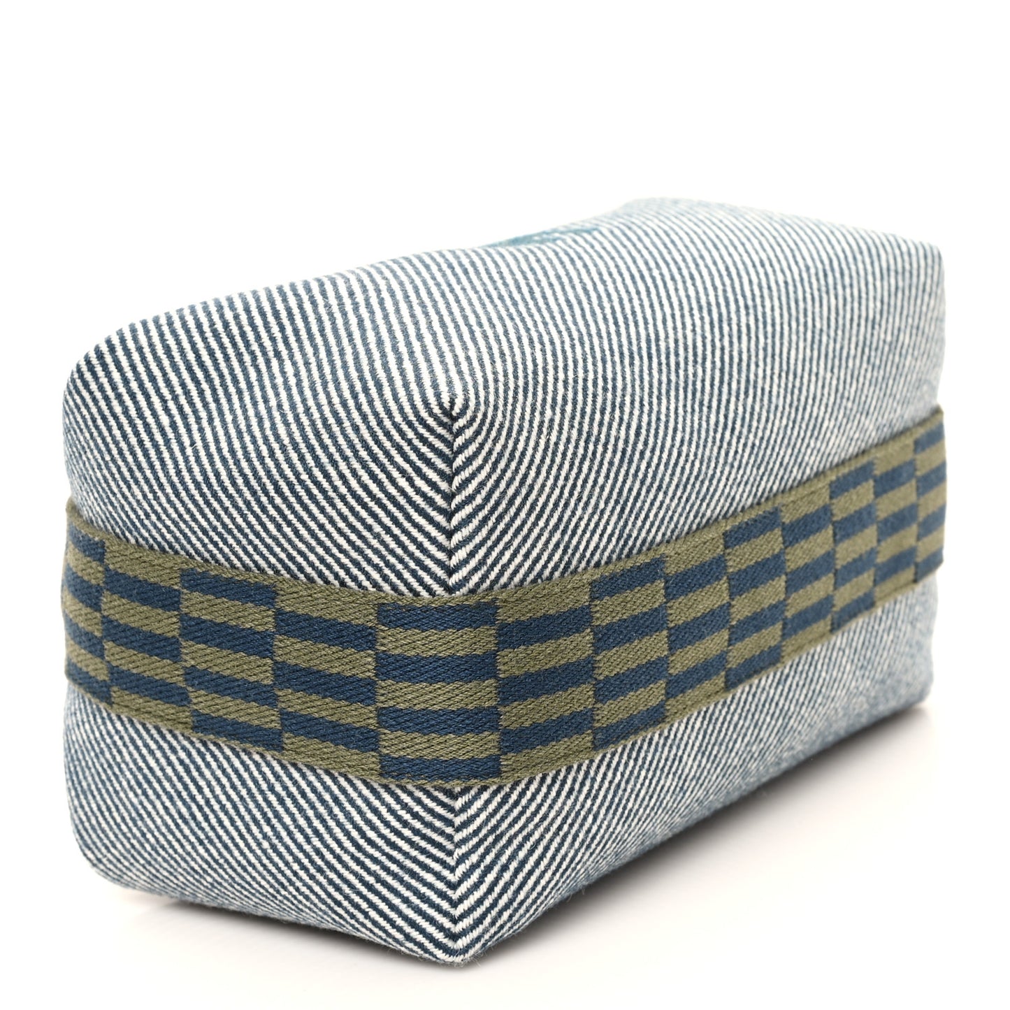 Wool Small Bride-A-Brac H Natte Pouch Bleu Abysse