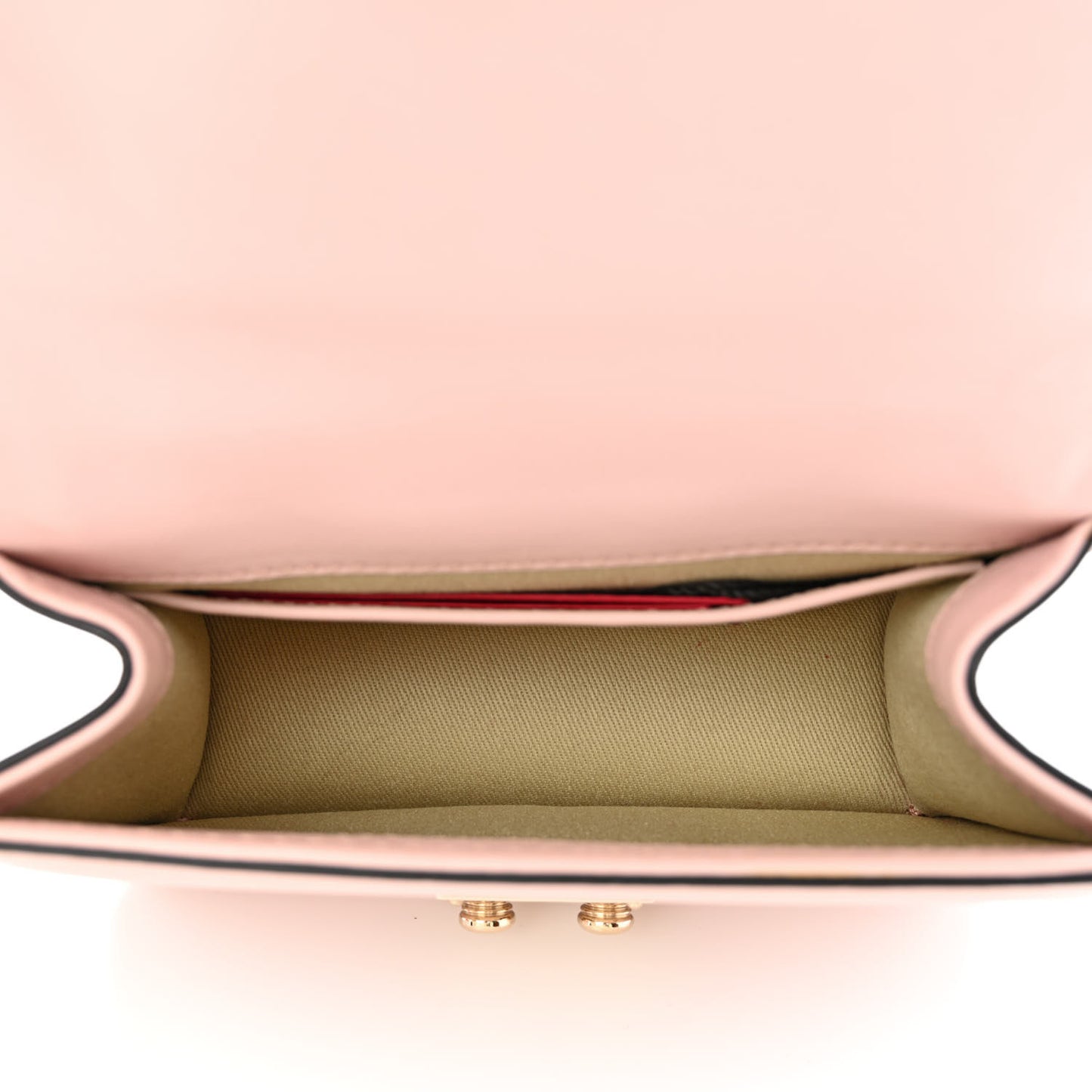 Vitello Mini Glam Lock Rockstud Flap Water Rose