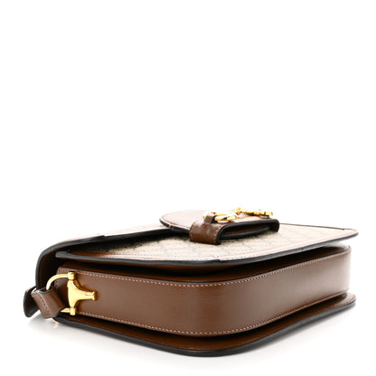 Gucci GG Supreme Monogram Horsebit 1955 Shoulder Bag Beige Brown Sugar 4 of 10