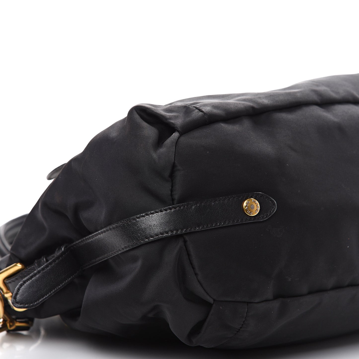 Tessuto Nylon Jacquard Logo Tote Black