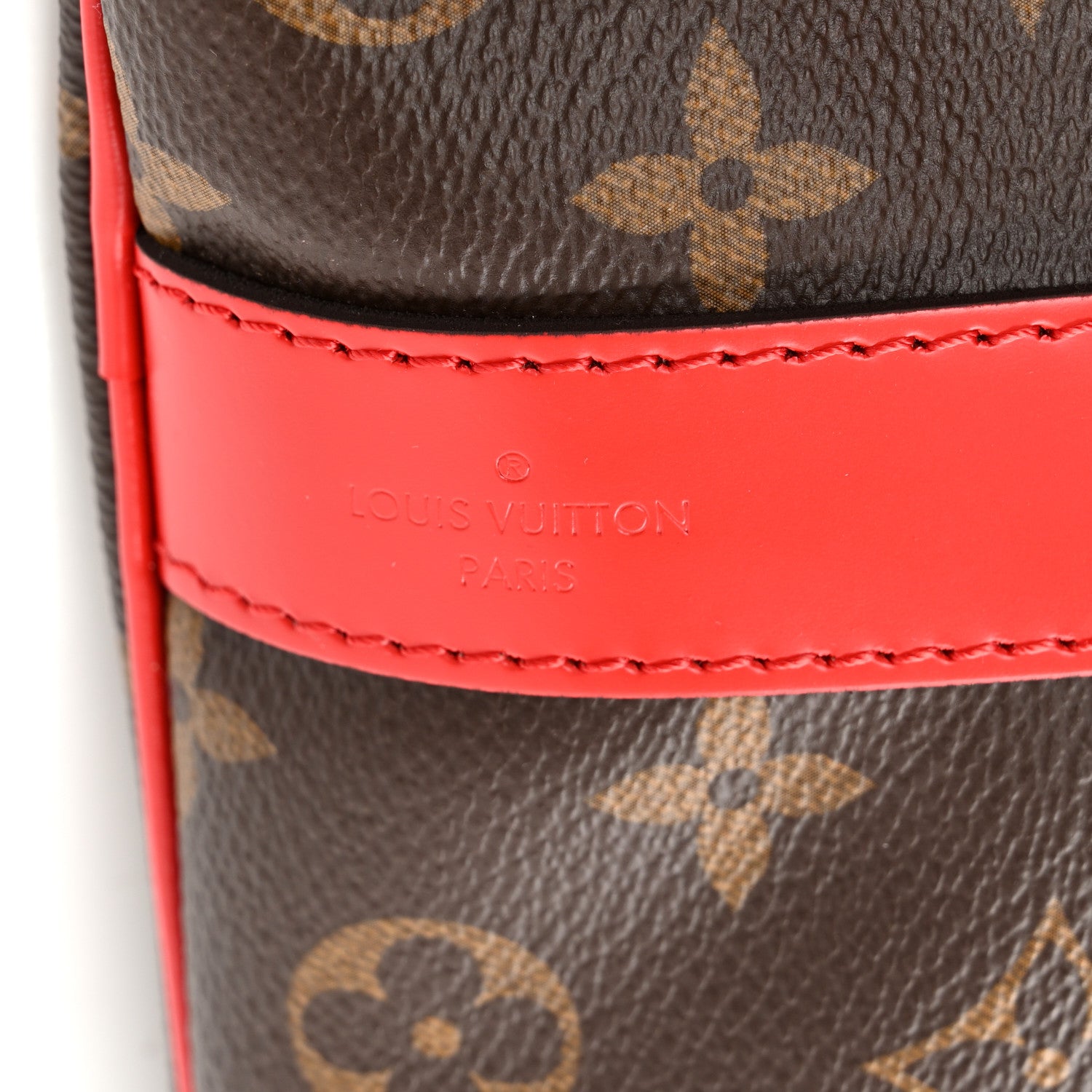 Louis Vuitton Calfskin Monogram Keepall Bandouliere 50 Coquelicot 6 of 9