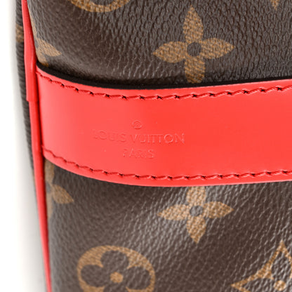 Louis Vuitton Calfskin Monogram Keepall Bandouliere 50 Coquelicot 6 of 9
