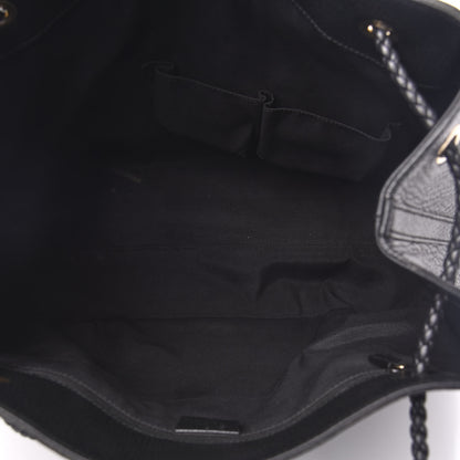 Gucci Calfskin Large Gifford Braided Handle Tote Black 5 of 10