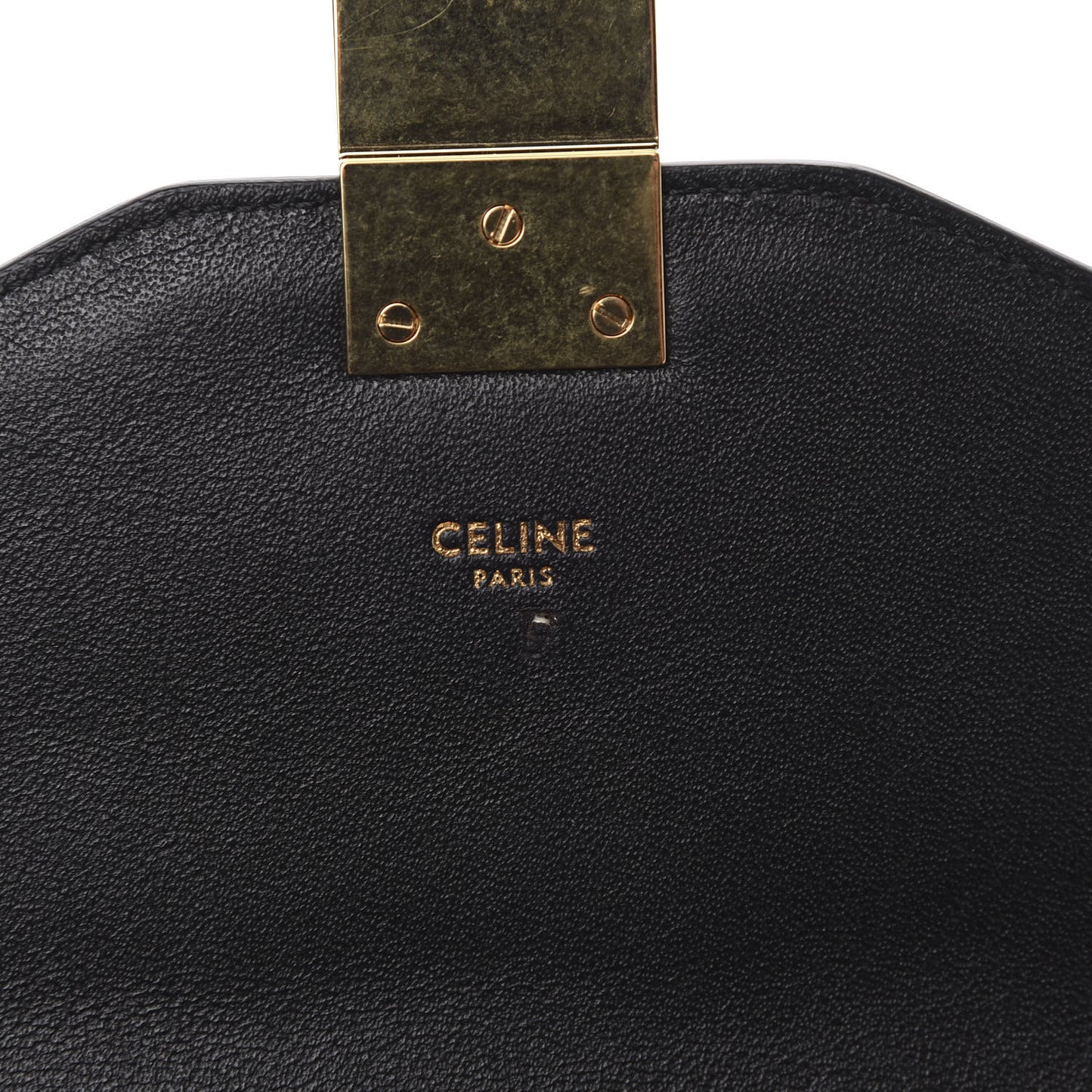 Patent Calfskin Medium C Bag Black