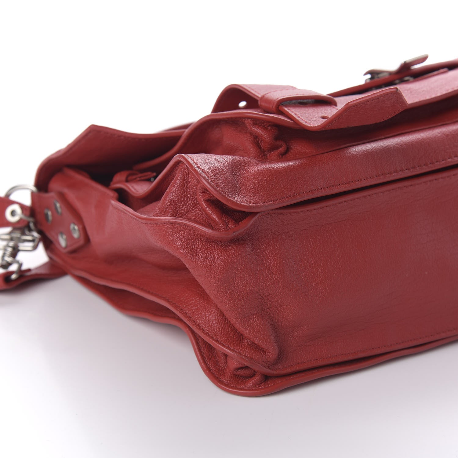 Proenza Schouler Lambskin Medium PS1 Satchel True Red 6 of 9