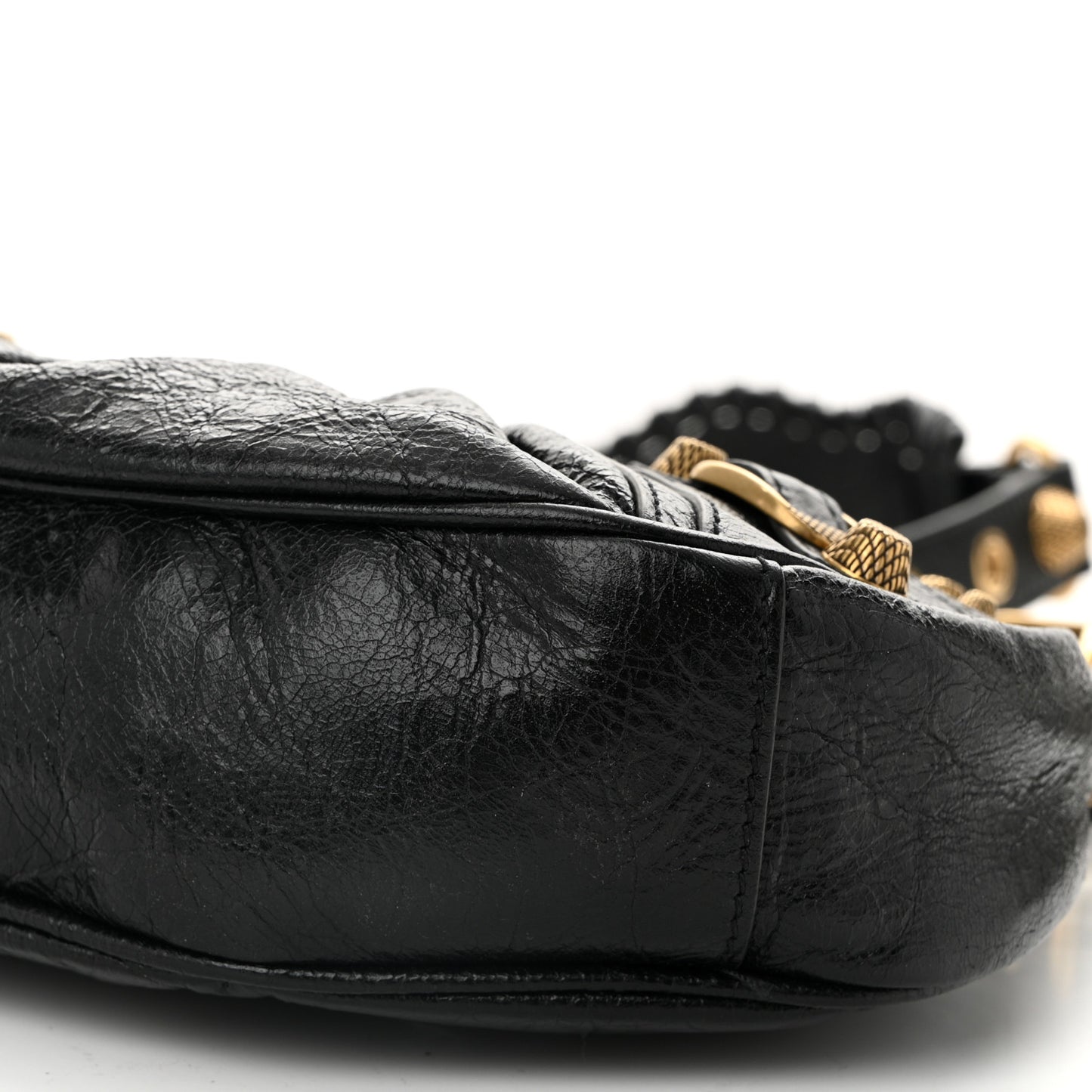 Agneau Arena Le Cagole Shoulder Bag XS Black