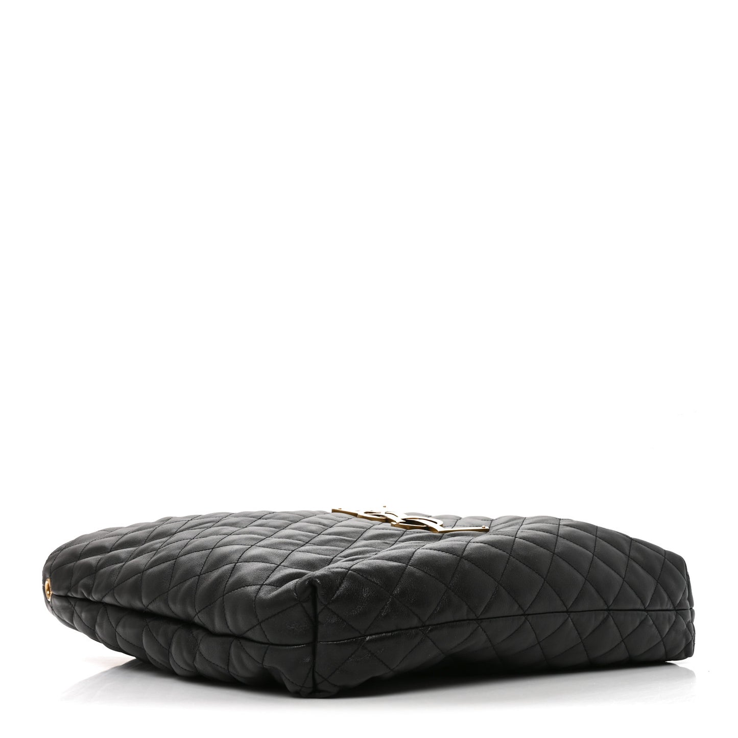 Lambskin Quilted Maxi Icare Shopping Tote Black