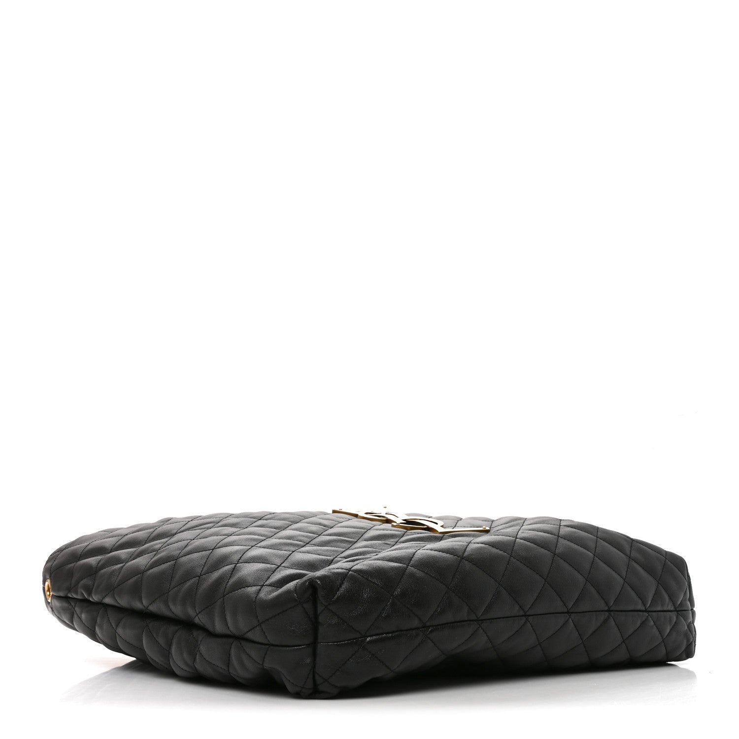 Saint Laurent Lambskin Quilted Maxi Icare Shopping Tote Black 4 of 10