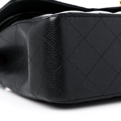 Chanel Caviar Quilted Jumbo Double Flap Black 9 of 14