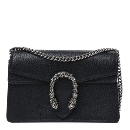 Gucci Calfskin Super Mini Dionysus Shoulder Bag Black 1 of 4