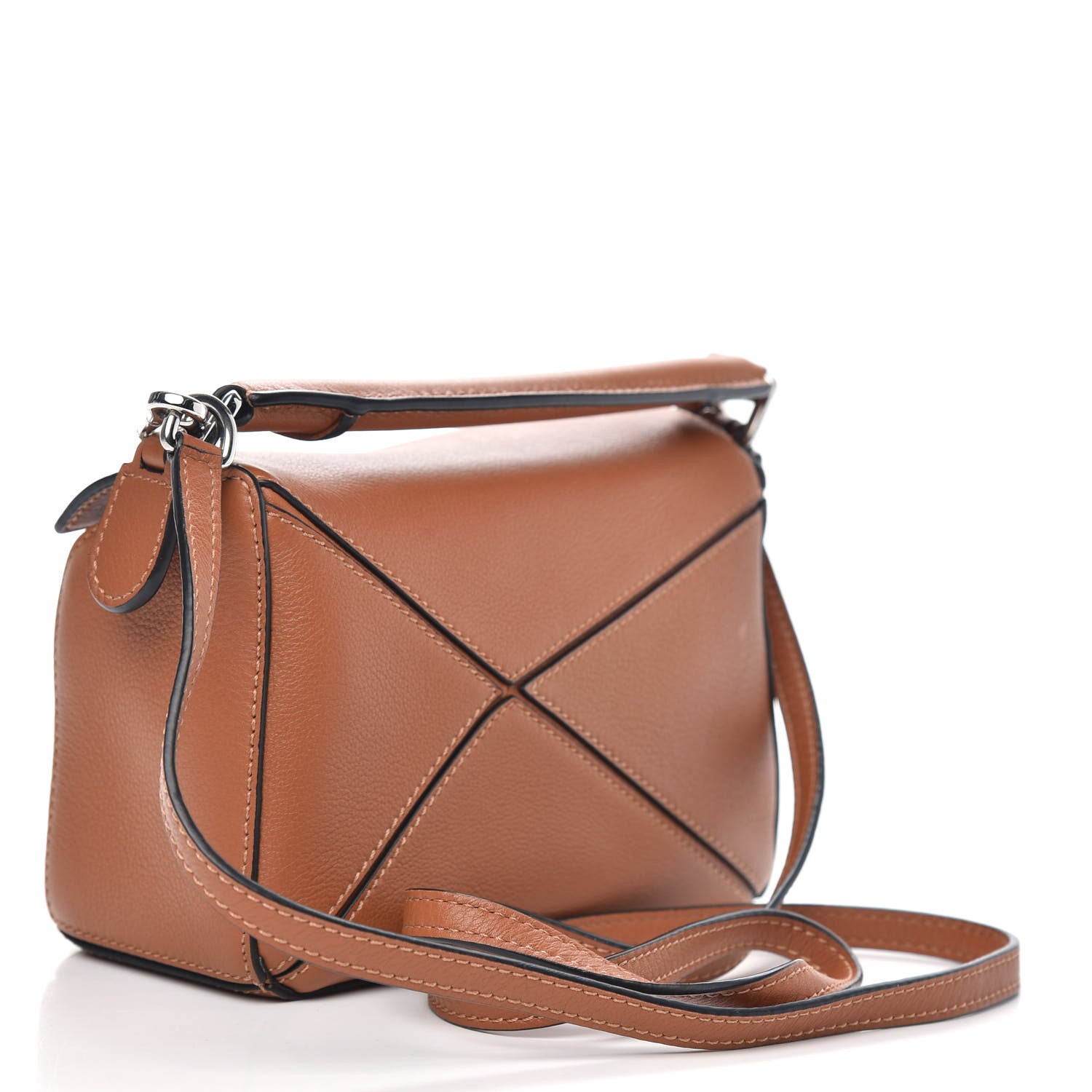Loewe Calfskin Mini Puzzle Bag Tan 3 of 7