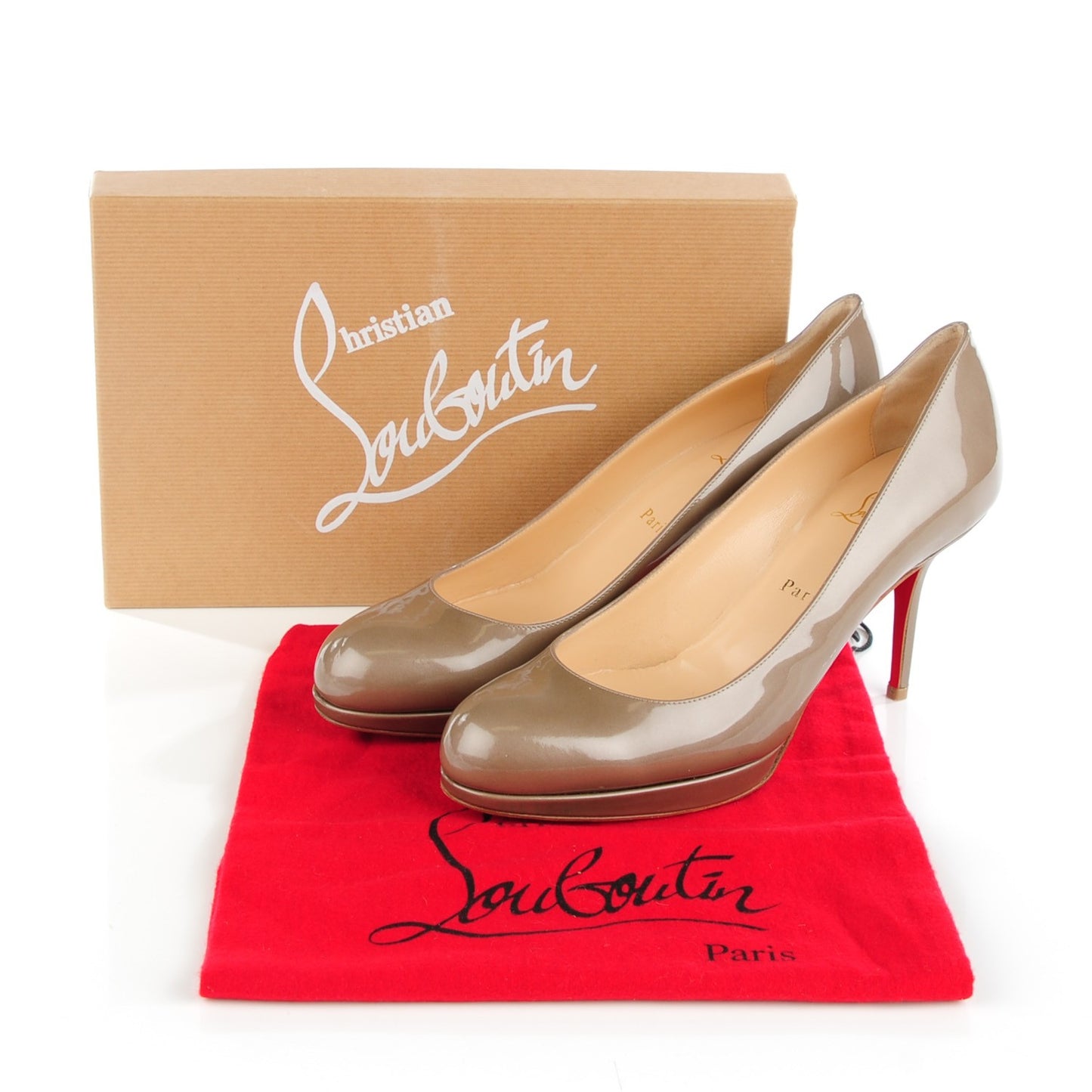 Metallic Patent Prorata 90 Pumps 40.5 Oyster