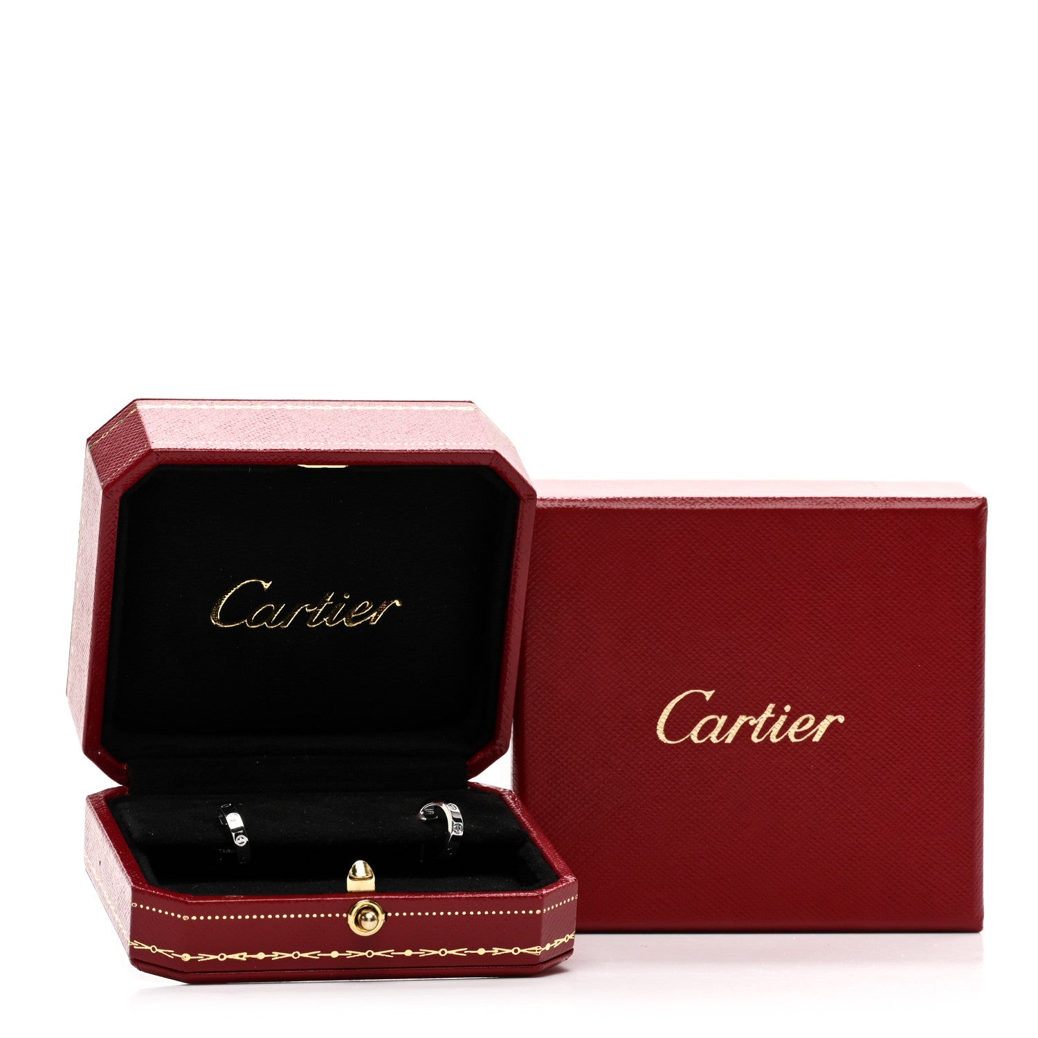 Cartier 18K White Gold Small LOVE Hoop Earrings 5 of 5