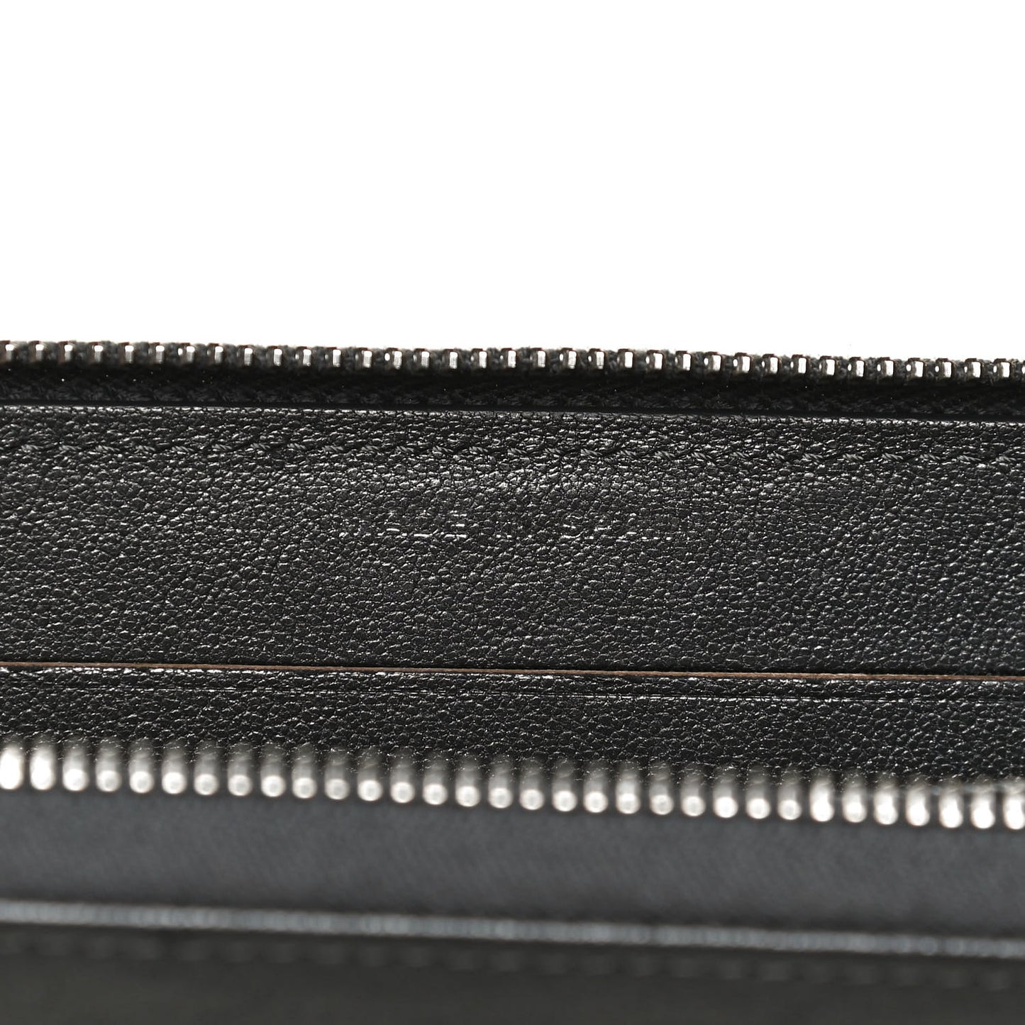 Sheepskin Chevron Quilted Mademoiselle Vintage Zip Around Wallet Grey