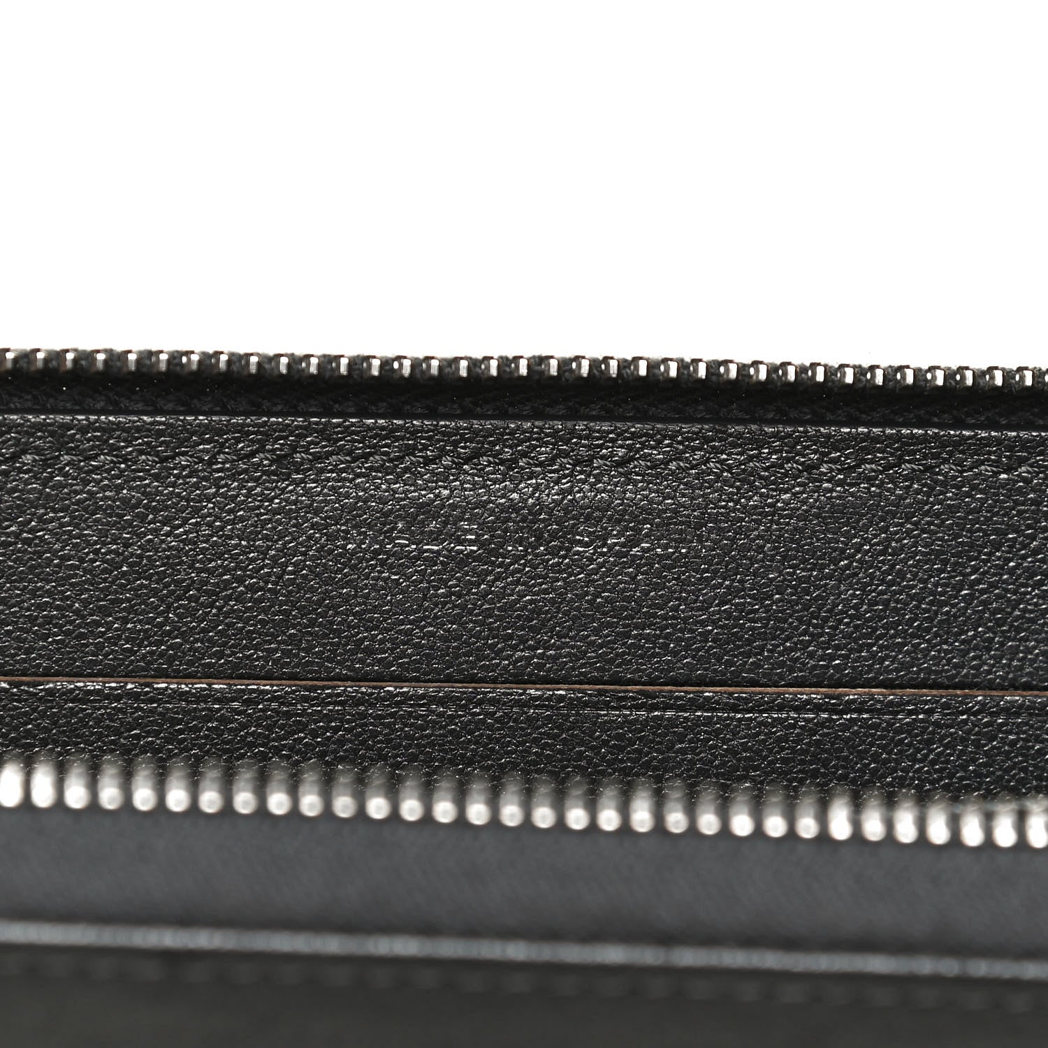 Chanel Sheepskin Chevron Quilted Mademoiselle Vintage Zip Around Wallet Grey 7 of 12