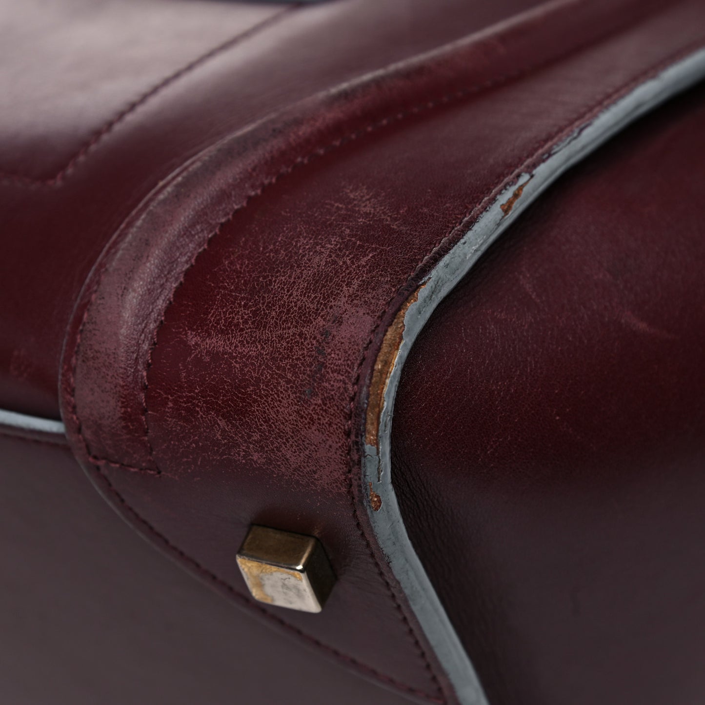 Palmelato Mini Luggage Burgundy Azur Blue