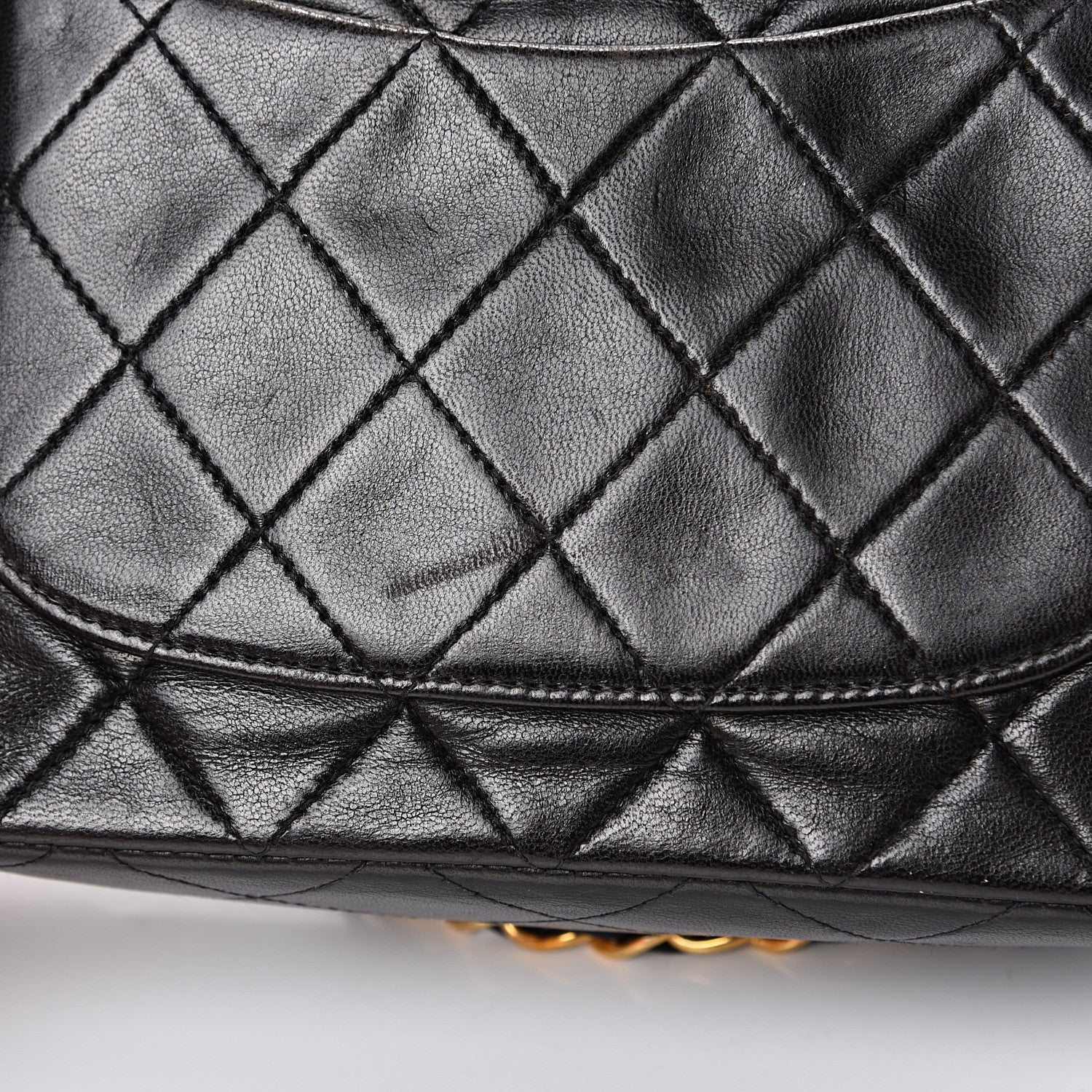 Chanel Lambskin Quilted Mini Square Flap Black 13 of 13