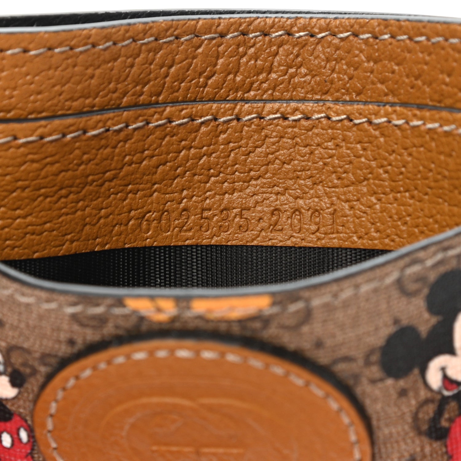 Gucci X DISNEY Mini Vintage GG Supreme Monogram Mickey Mouse Card Holder Beige Vintage Sun Oil 7 of 8