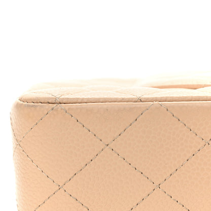 Chanel Caviar Quilted Medium Double Flap Beige 11 of 12
