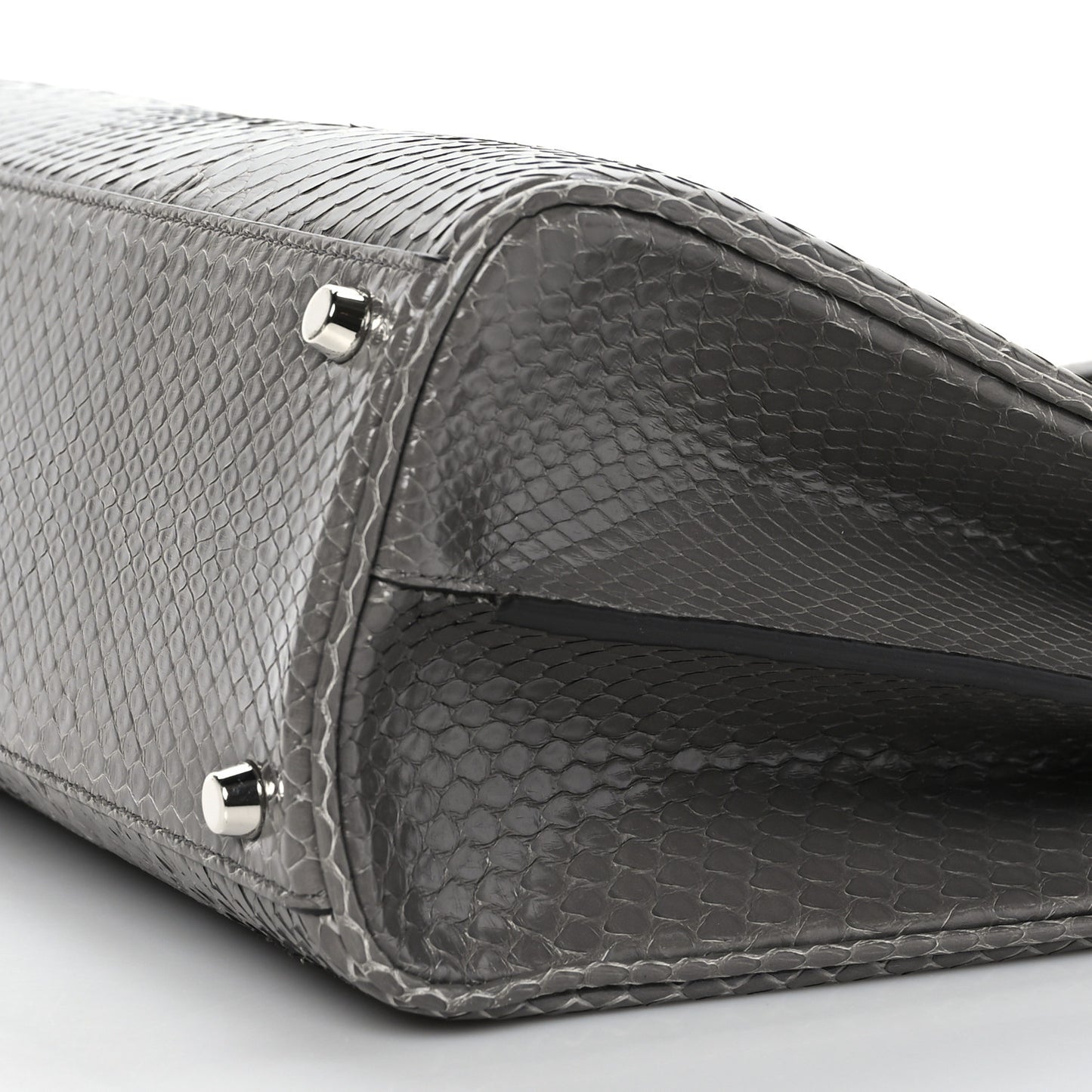Elaphe Medium Zumi Top Handle Bag Dusty Grey