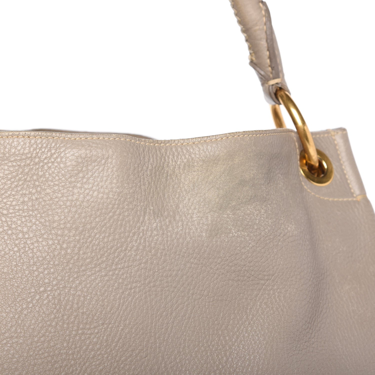 Prada Vitello Daino Hobo Argilla 16 of 17