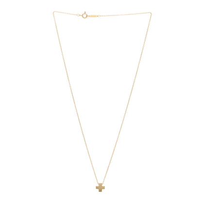 Tiffany 18K Yellow Gold Cruciform Cross Pendant Necklace 3 of 5