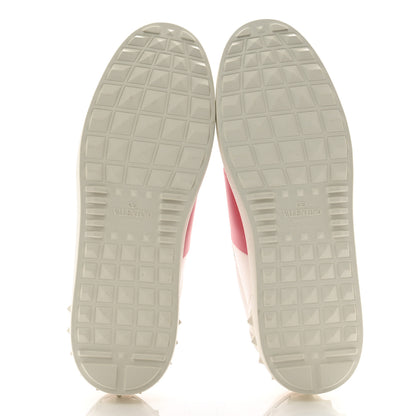 Valentino Garavani Calfskin Rockstud Untitled Open Sneakers 40 White Black 5 of 10