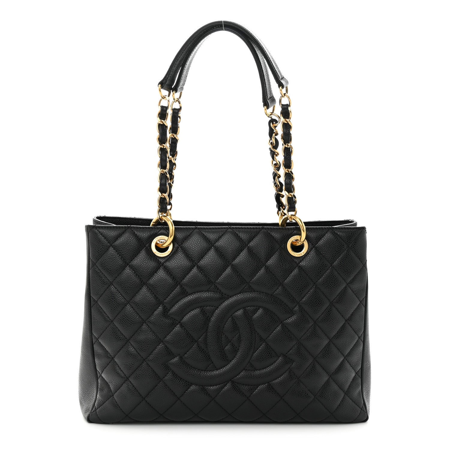 Chanel Caviar Quilted Grand Shopping Tote GST Black 1 of 10