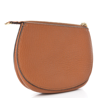 Chloe Grained Calfskin Drew Pouch Caramel 3 of 8
