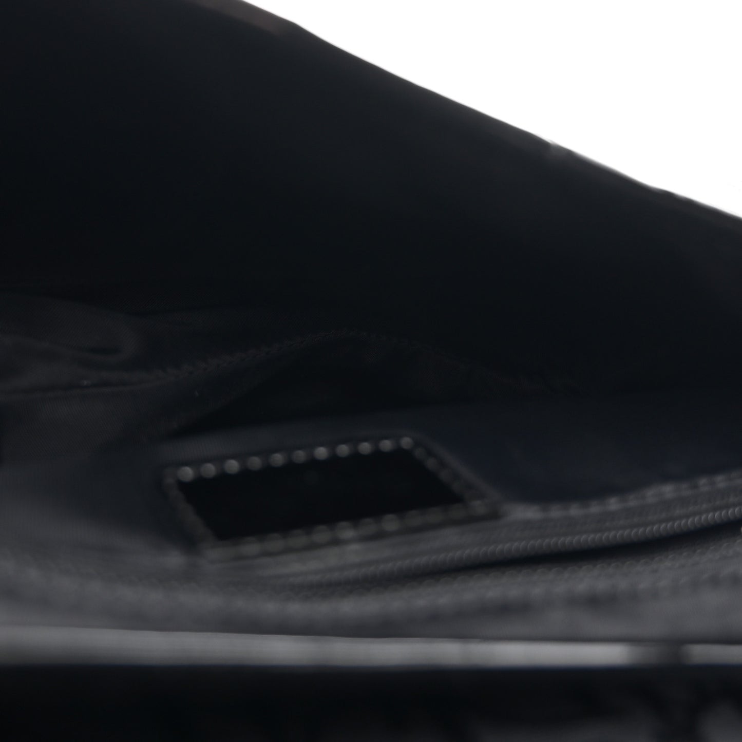 Monogram Saddle Bag Black