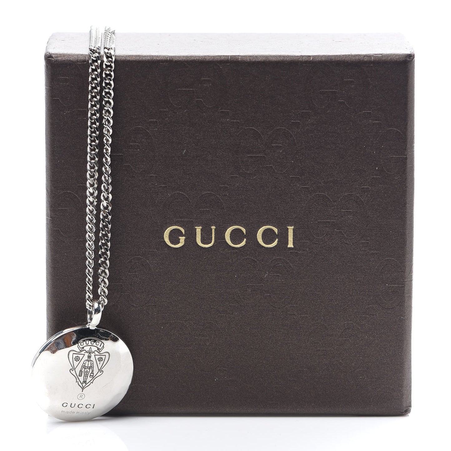Sterling Silver Hammered Shield Pendant Necklace