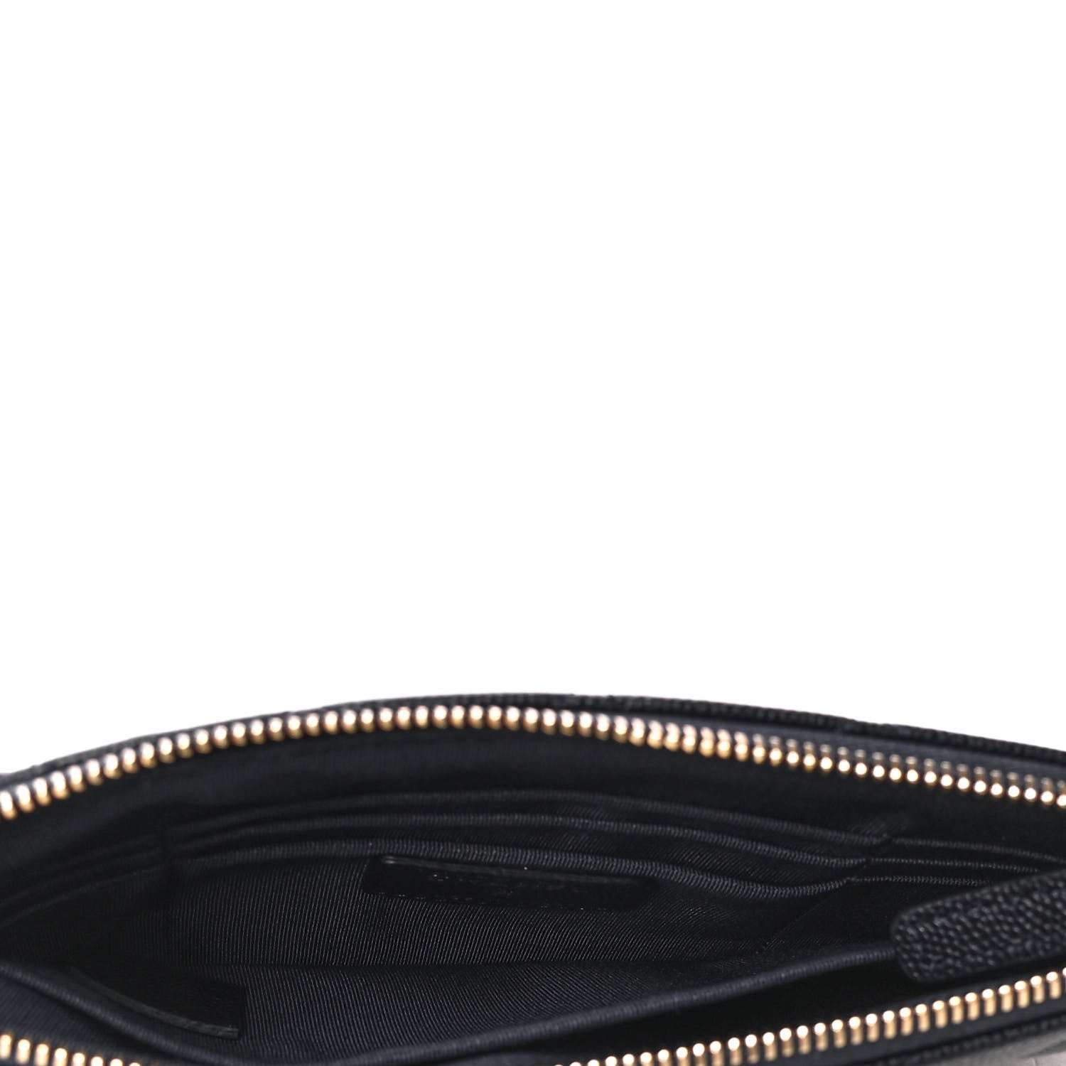 Chanel Caviar Quilted Cosmetic Case Navy Blue 4 of 5