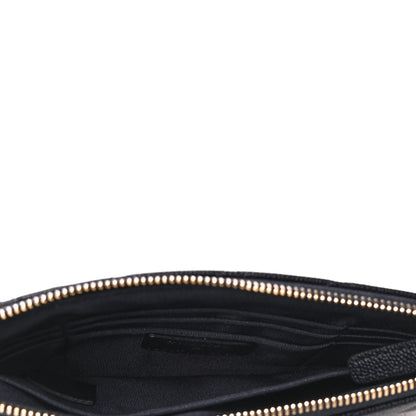 Chanel Caviar Quilted Cosmetic Case Navy Blue 4 of 5