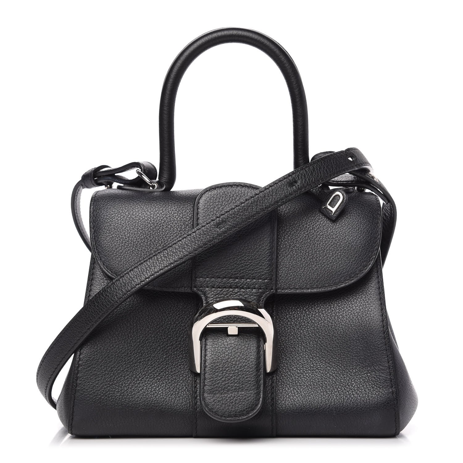 Delvaux Calfskin Mini Brillant Satchel Black 1 of 9