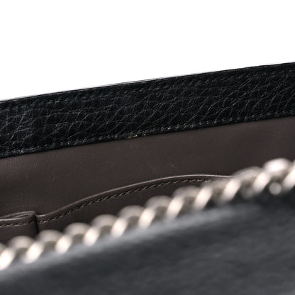 Gucci Calfskin Studded Medium Miss Bamboo Shoulder Bag Black 11 of 12