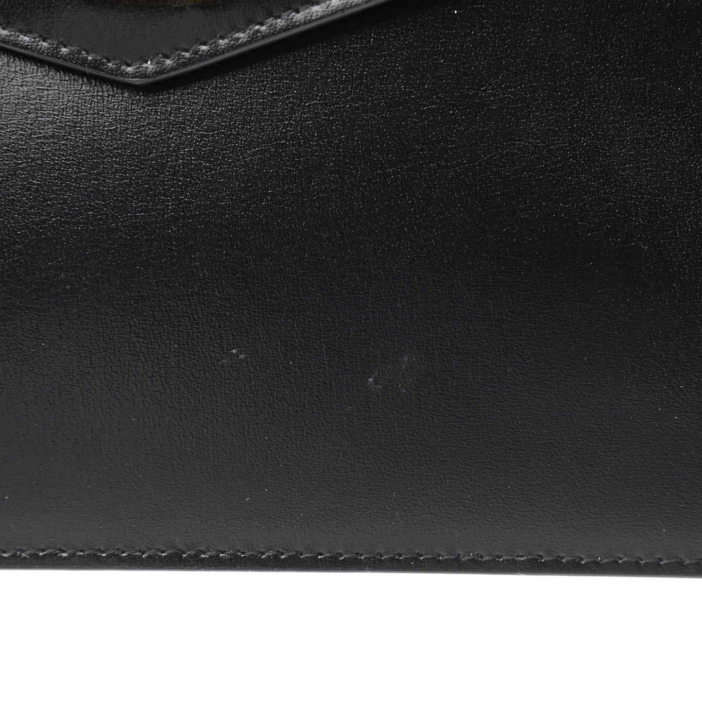 Smooth Shiny Calfskin Monogram Uptown Pouch Black