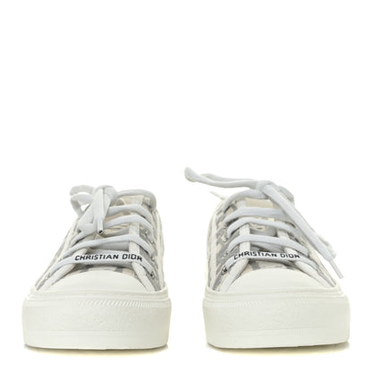 Christian Dior Canvas Oblique Walk'N'Dior Low Top Sneakers 36.5 Grey Stone 4 of 11