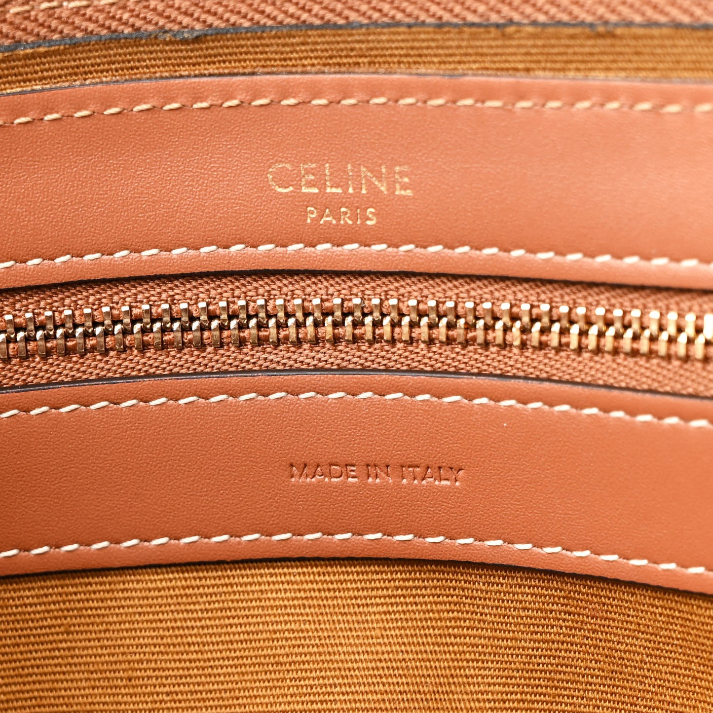 Triomphe Canvas Calfskin Boston Bag Tan