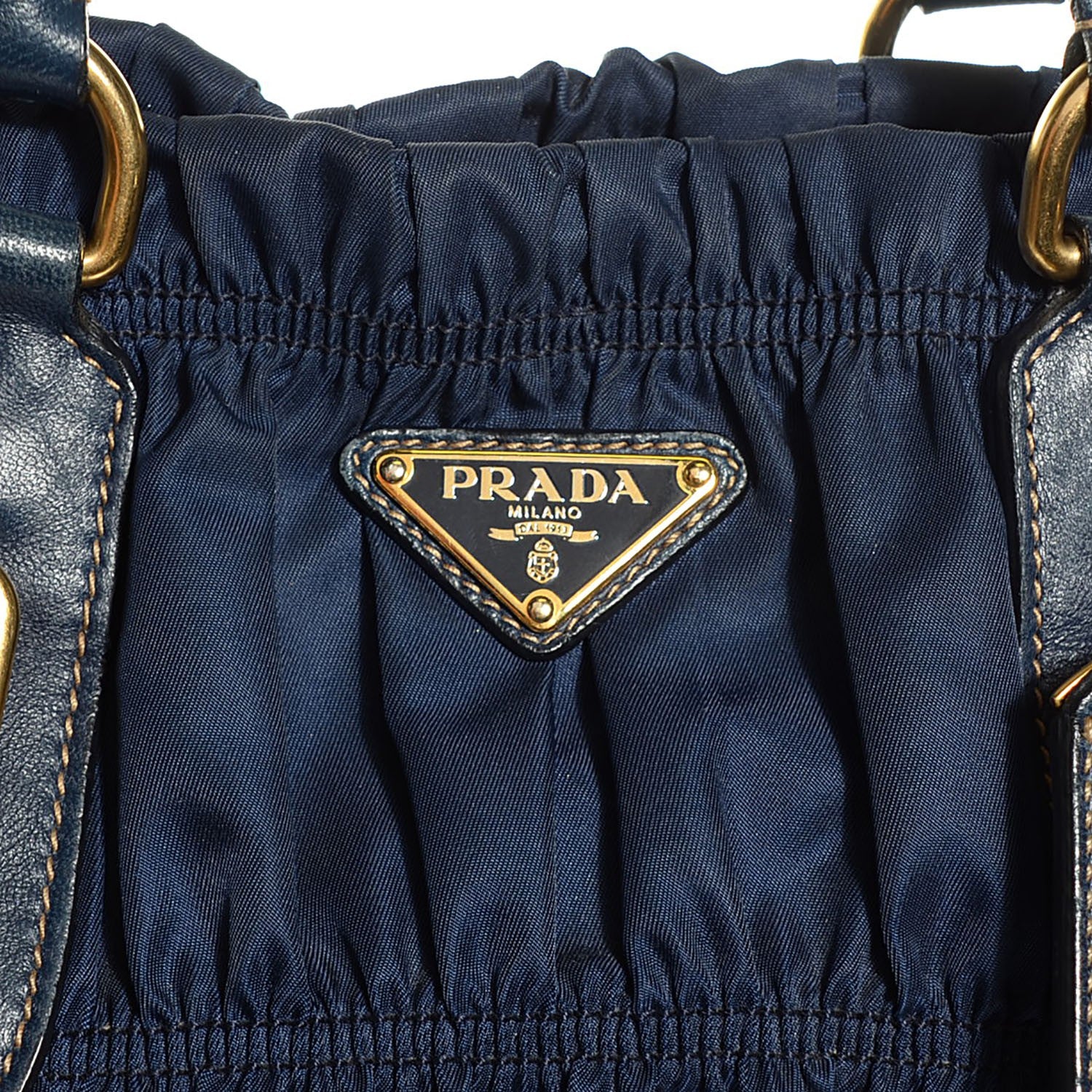 Prada Tessuto Nylon Gaufre Tote Baltico 9 of 9