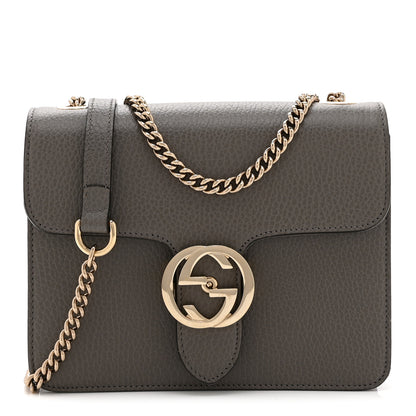 Gucci Dollar Calfskin Small Interlocking G Shoulder Bag Loess 1 of 11