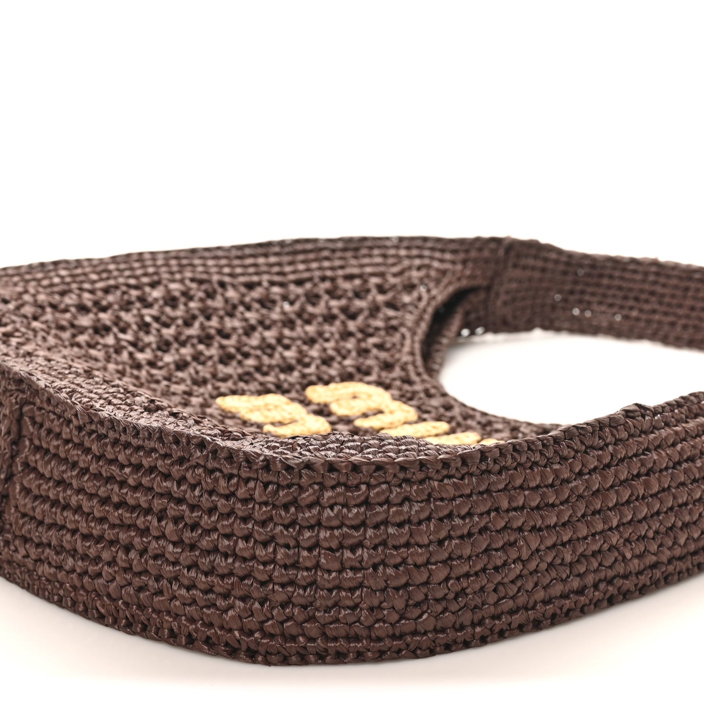 Raffia Crochet Woven Hobo Cacao Naturale