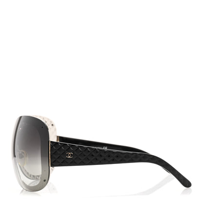 Chanel Quilted CC Sunglasses 4159 Black 3 of 10