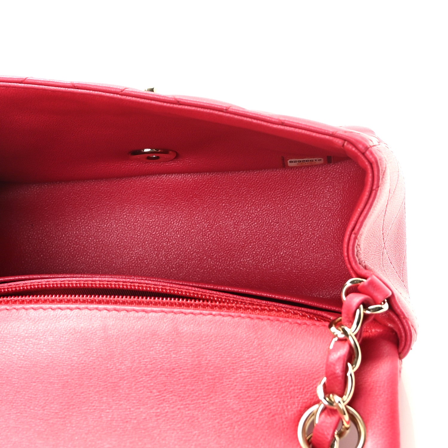 Chanel Lambskin Quilted Mini Square Flap Pink 4 of 8