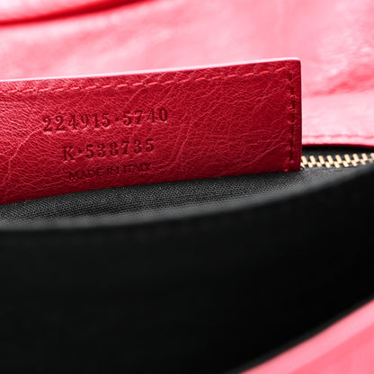 Balenciaga Agneau Classic Hardware Envelope Clutch Rose Thulian 8 of 11