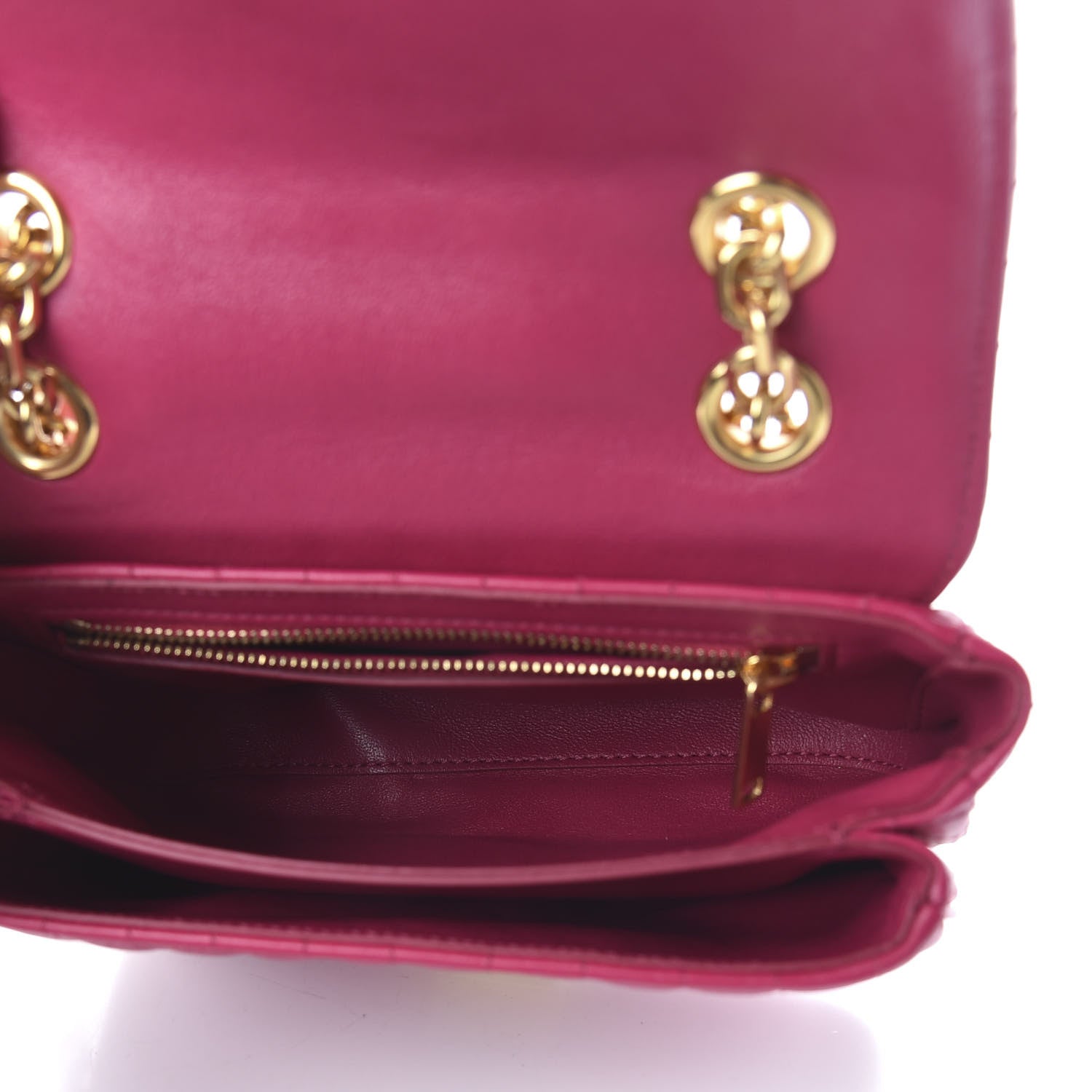 Celine Calfskin Quilted Medium C Bag Pink 5 of 9