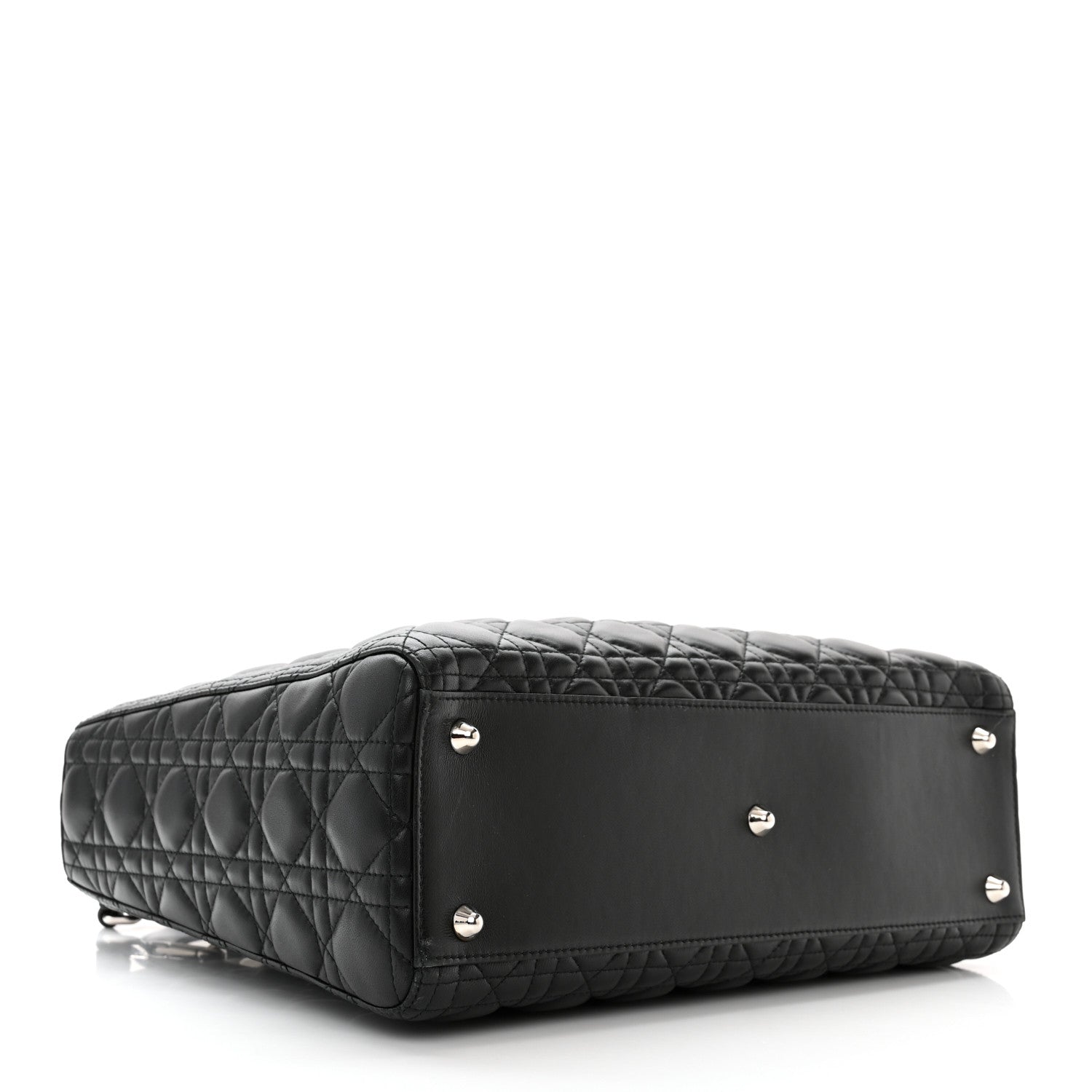 Christian Dior Lambskin Cannage Large Lady Dior Black 4 of 10
